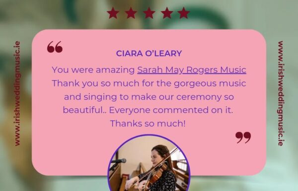 Sarah May Rogers – Irish Wedding Music Gallery 5